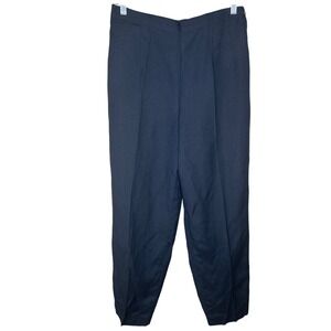 Plaza South‎ NWT women's pull on linen blend pants size 14 Blue elastic waist